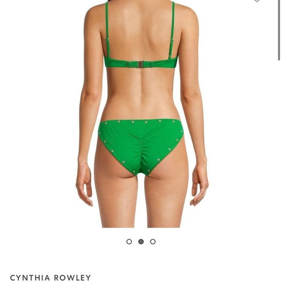 Cynthia Rowley Studded Bikini Top and Bottoms - Picture 2 of 9